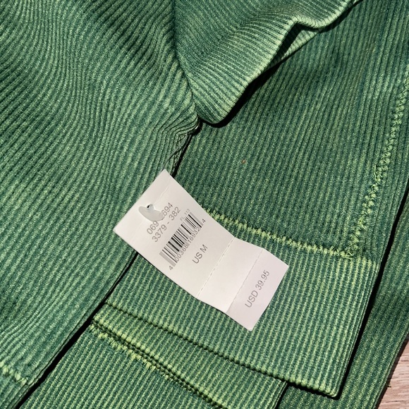 aerie seamless ribbed green crop - Picture 5 of 6